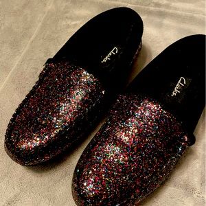 Clarks Multicolored Sparkle Slippers 7M 🌈